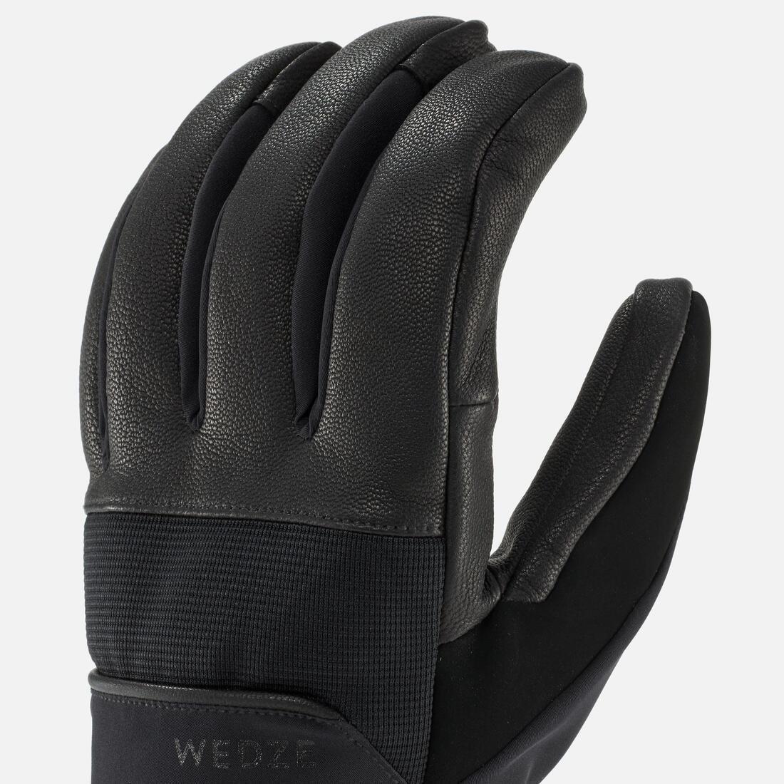 ASPHALT BLUE Adult Ski Gloves 500 Sport, , large image number 2