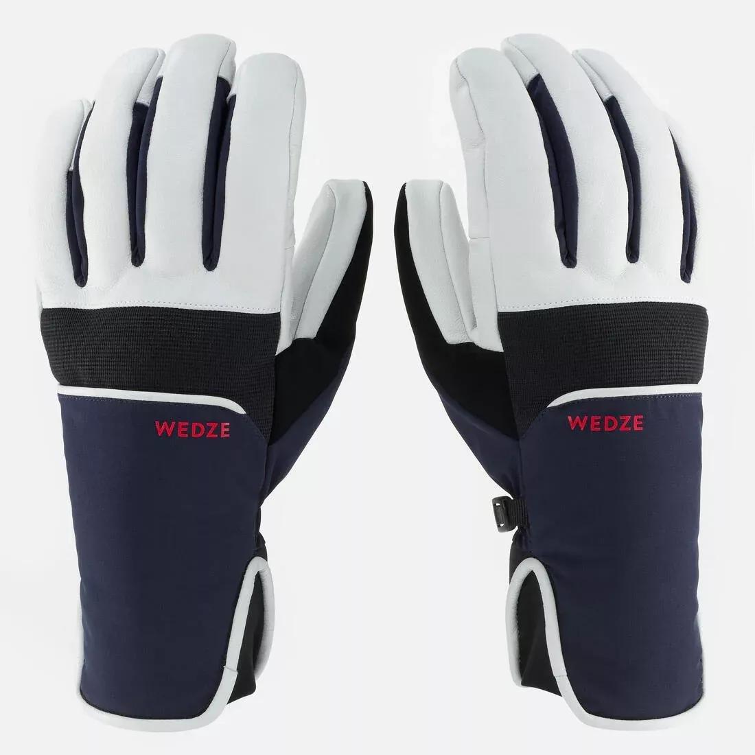ASPHALT BLUE Adult Ski Gloves 500 Sport, , large image number 5