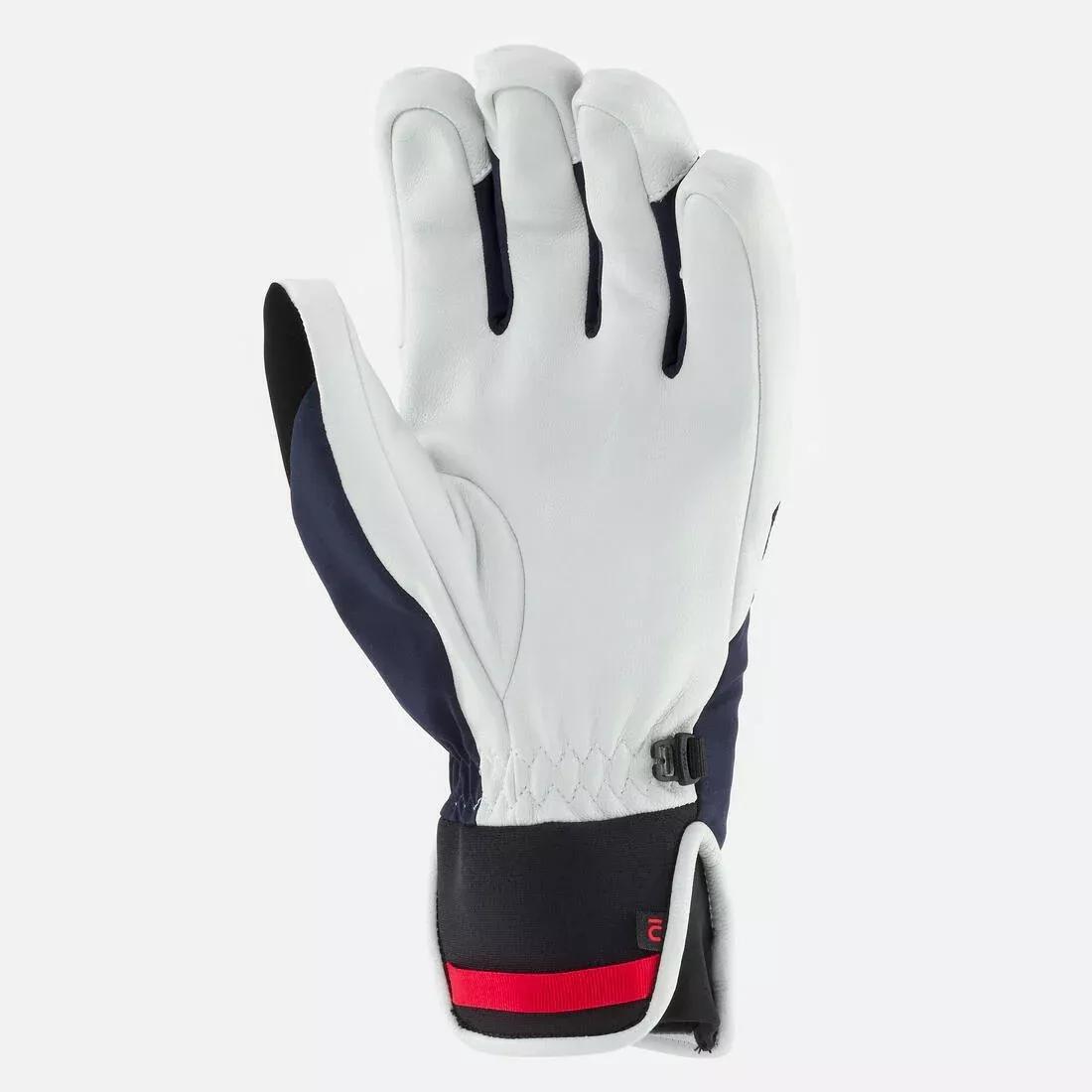 ASPHALT BLUE Adult Ski Gloves 500 Sport, , large image number 6