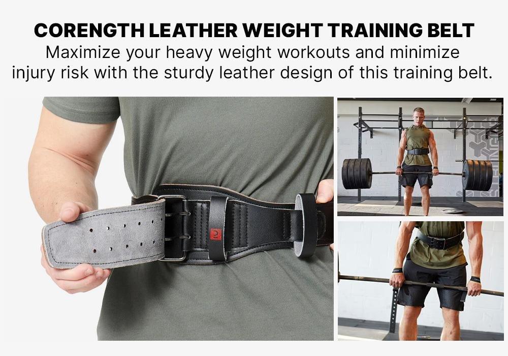 Weight Training Lmbar BeltLeather, , large image number 16