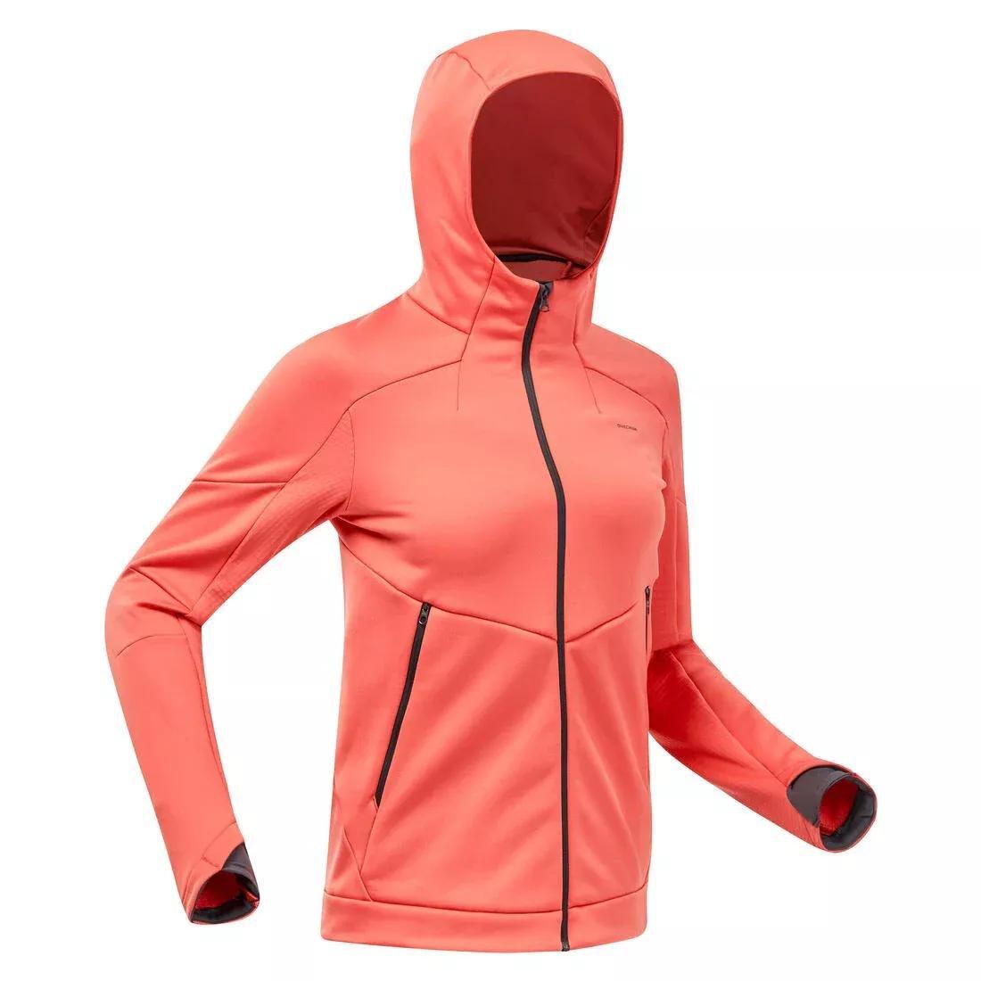 Women Hiking Fleece Jacket - Mh520 Hood, Pink, , large image number 0