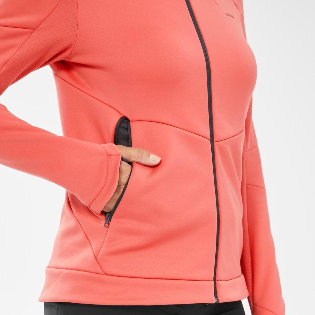 Women Hiking Fleece Jacket - Mh520 Hood, Pink, , large image number 7