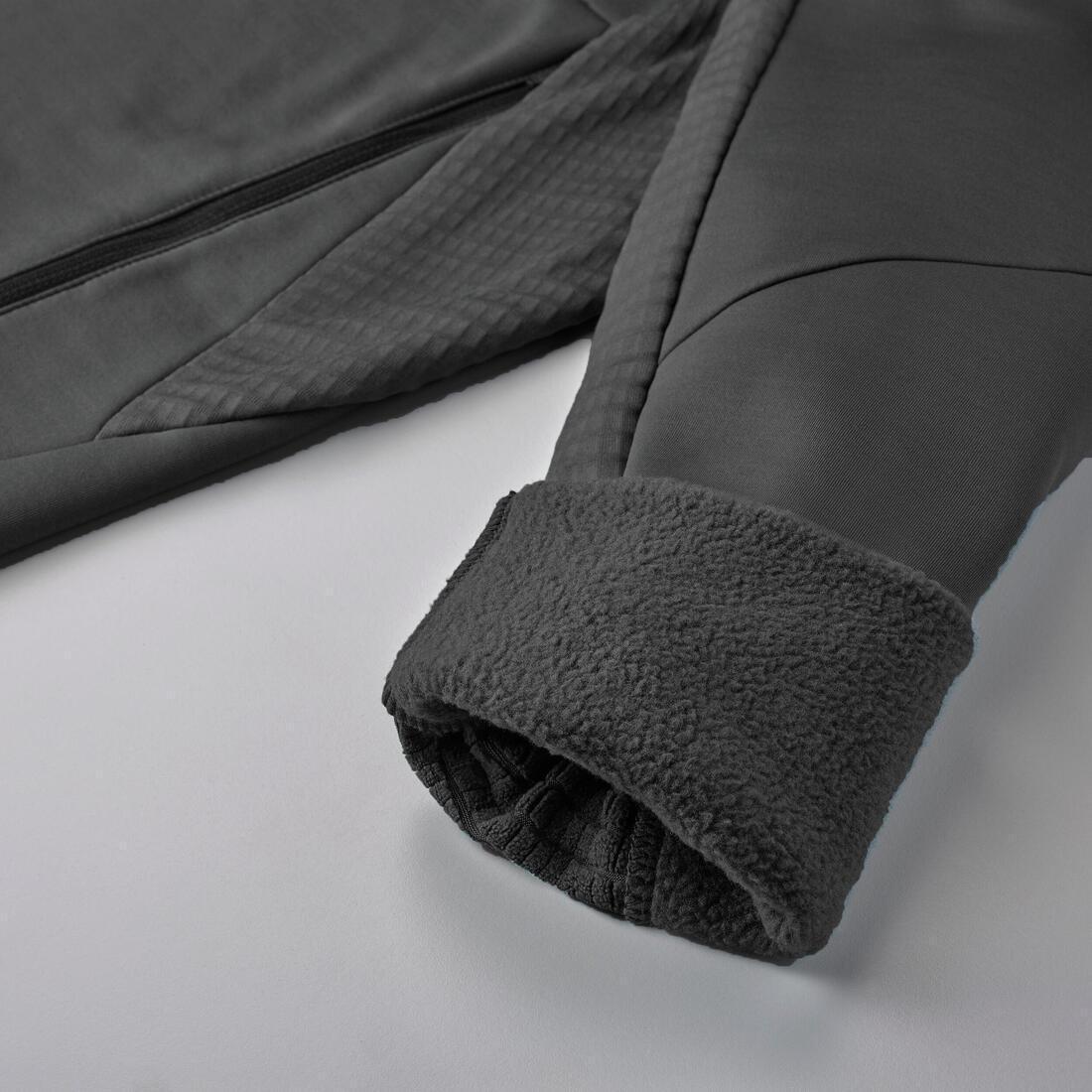 Women's Hiking Fleece Jacket - mh500 Hood, black, , large image number 4