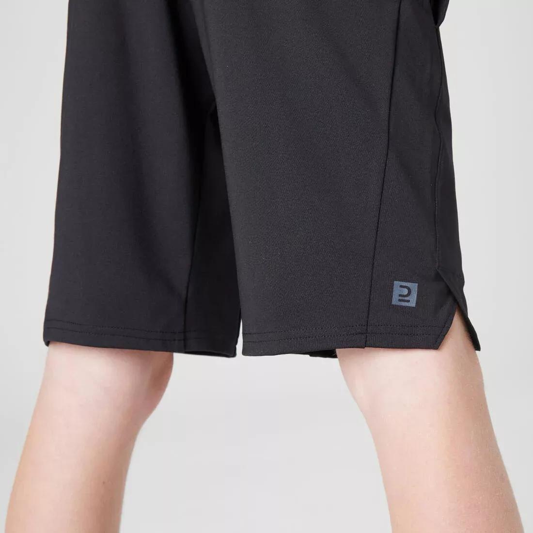 Kids Breathable Shorts 500, Grey, , large image number 6