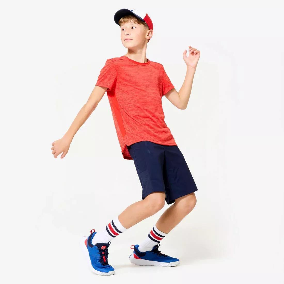 Kids Unisex Synthetic Breathable T-Shirt - S500, Red, No Color, large image number 9