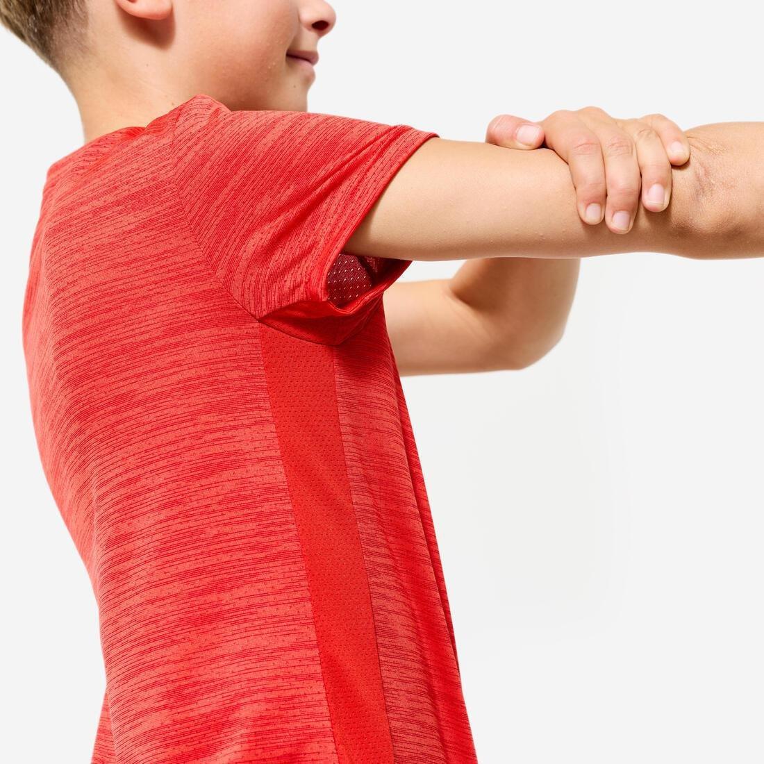 Kids Unisex Synthetic Breathable T-Shirt - S500, Red, No Color, large image number 13