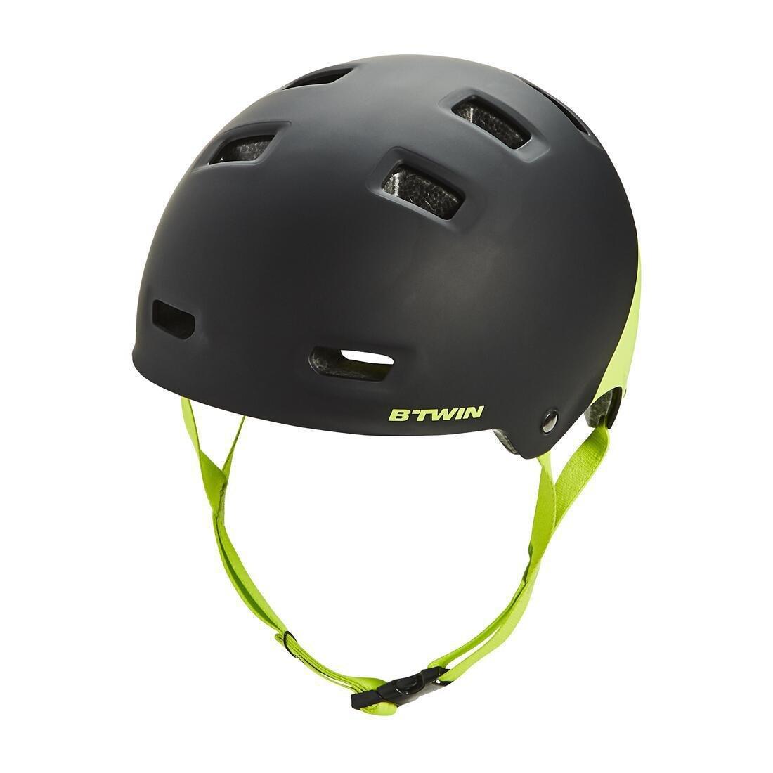 BTWIN - Kids Cycling Helmet Teen 520, Yellow