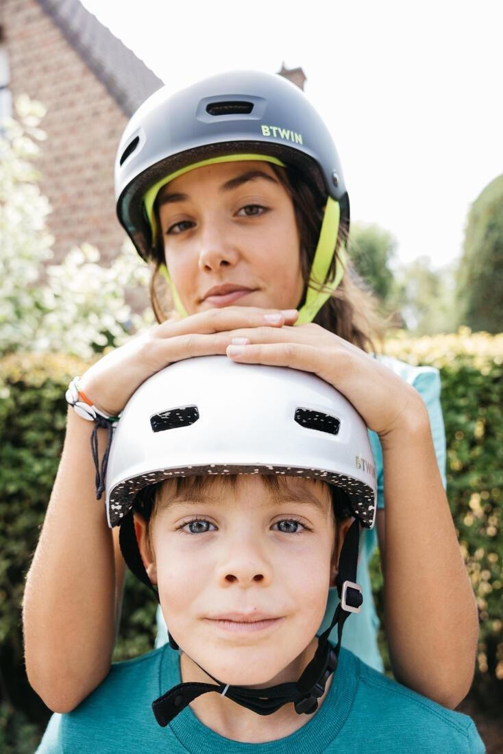 Kids Cycling Helmet Teen 520, Yellow, , large image number 10