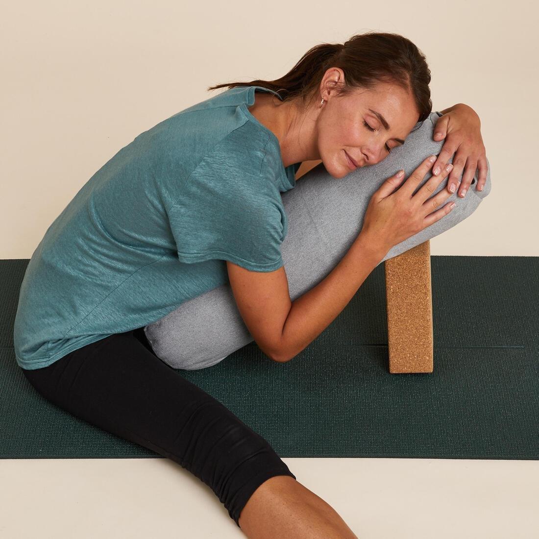 Yoga Bolster, Grey, No Color, large image number 1
