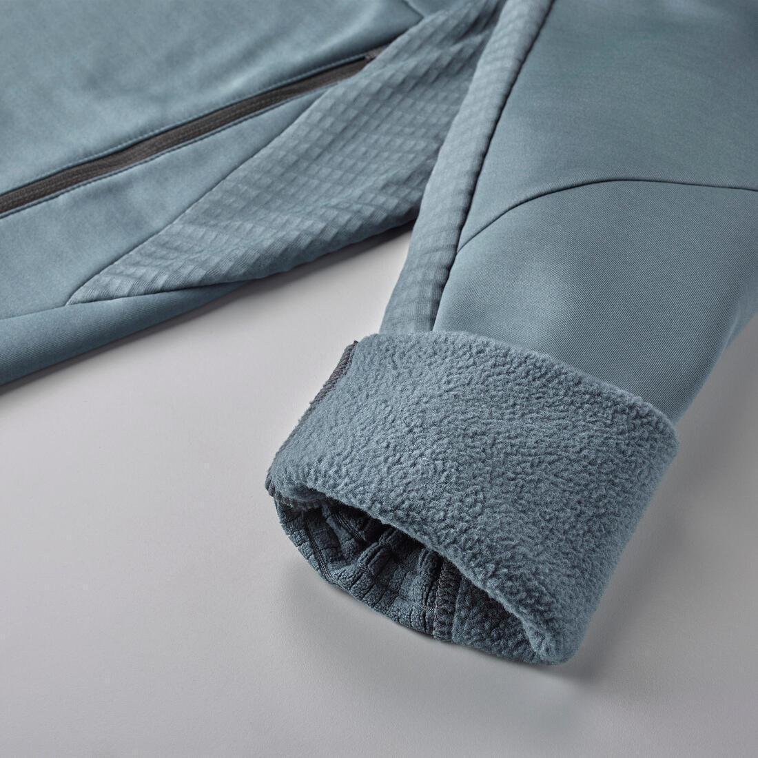 SLATE GREY Men's Hiking Fleece Jacket - MH500 Hood, , large image number 12