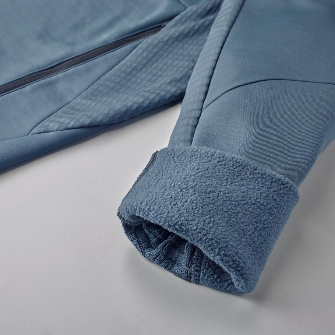 Men Hiking Fleece Jacket - Mh520 Hood, Blue, , large image number 3