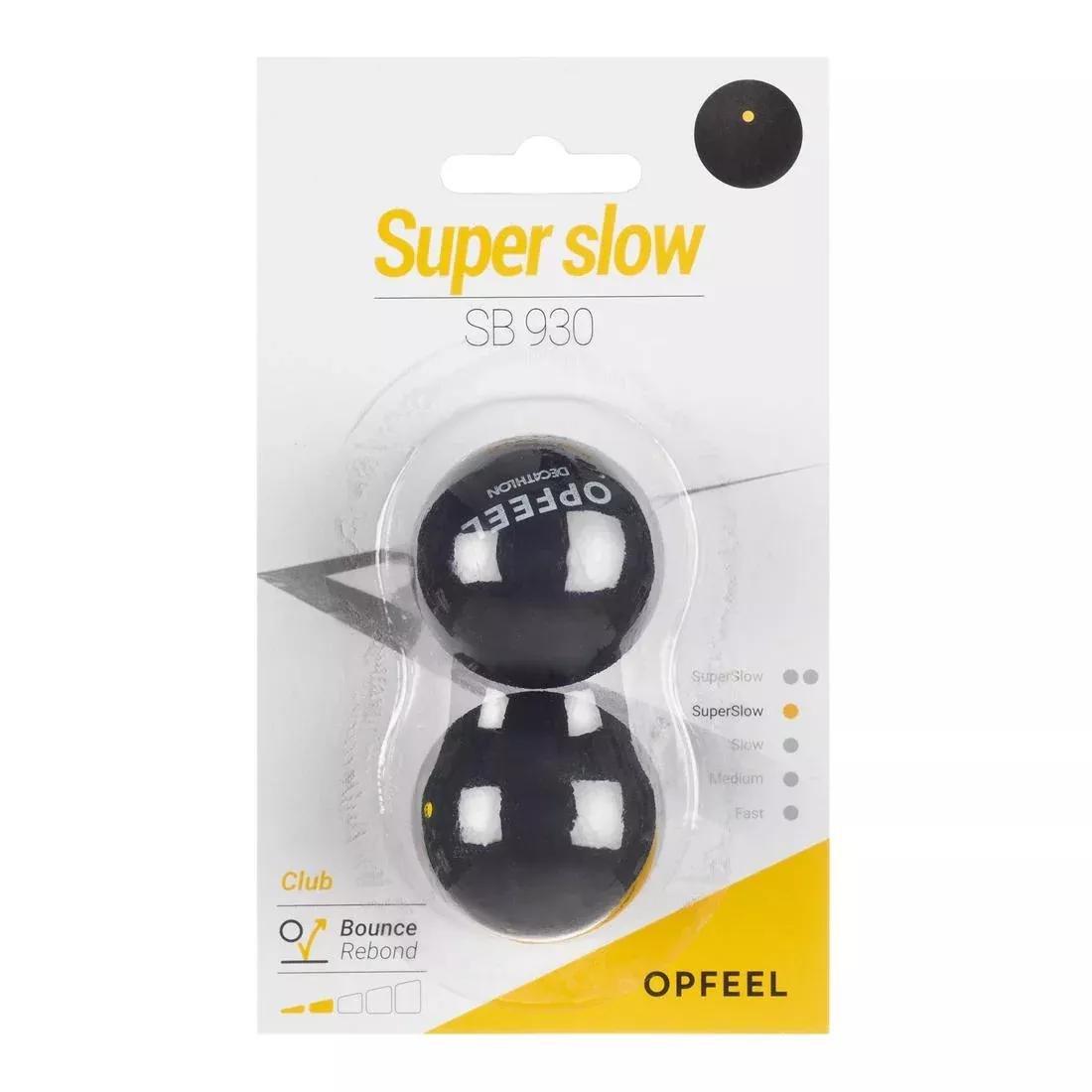 Sb 930 Squash Ball Pack Of 2 ,Yellow Dot, No Color, large image number 5