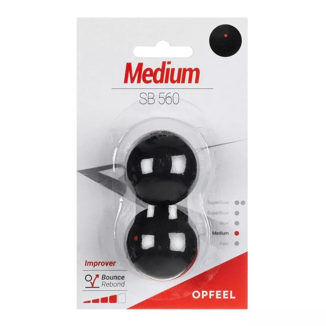 Sb 560 Squash Ball Pack Of 2, Red Dot, No Color, large image number 2