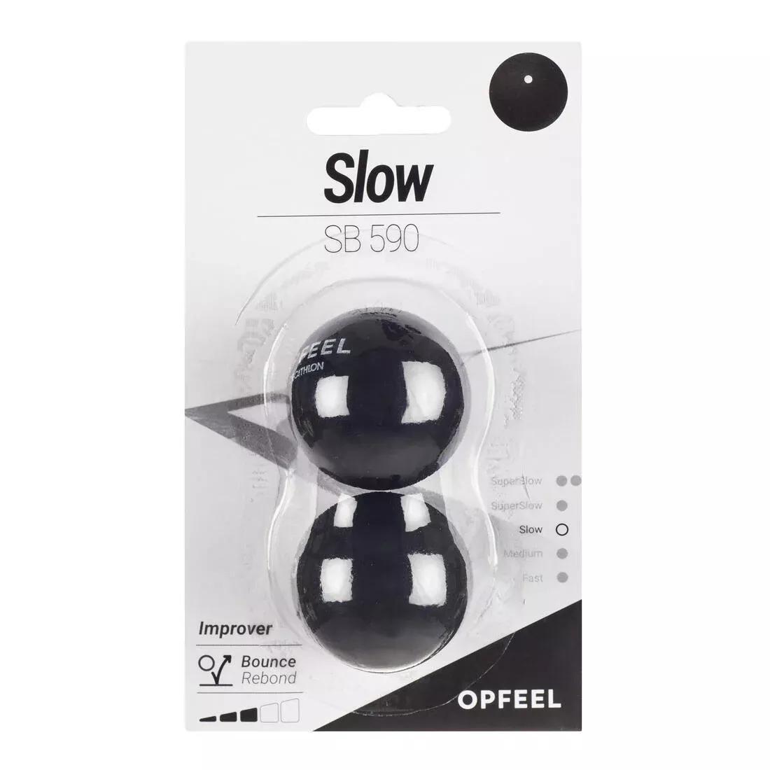 Sb 590 Squash Ball Pack Of 2, White Dot, No Color, large image number 2