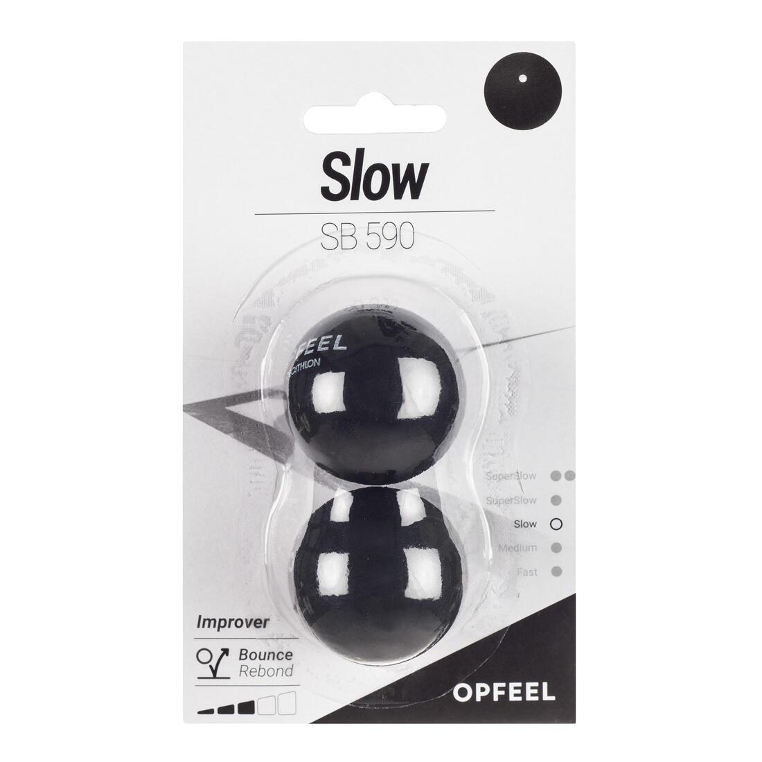 Sb 590 Squash Ball Pack Of 2, White Dot, No Color, large image number 7