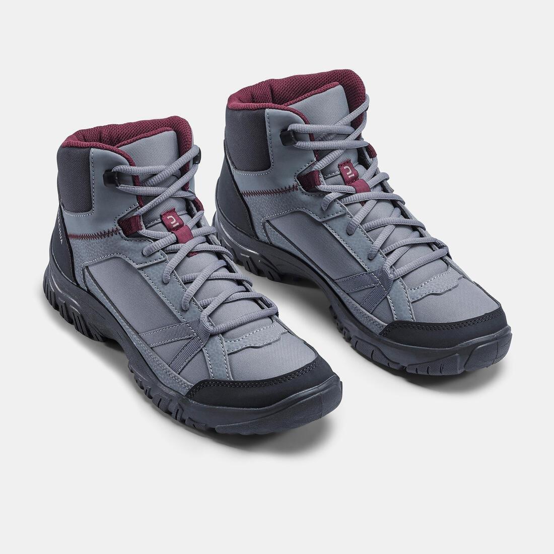 Women Hiking Boots - Nh100 Mid, Grey, , large image number 5