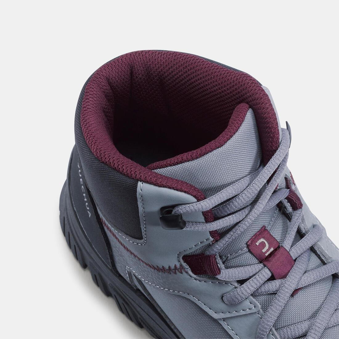 Women Hiking Boots - Nh100 Mid, Grey, , large image number 7