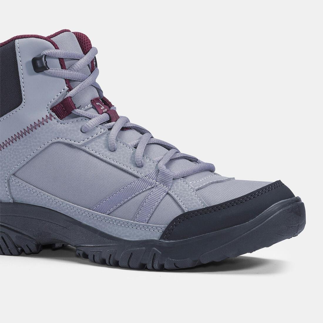 Women Hiking Boots - Nh100 Mid, Grey, No Color, large image number 8