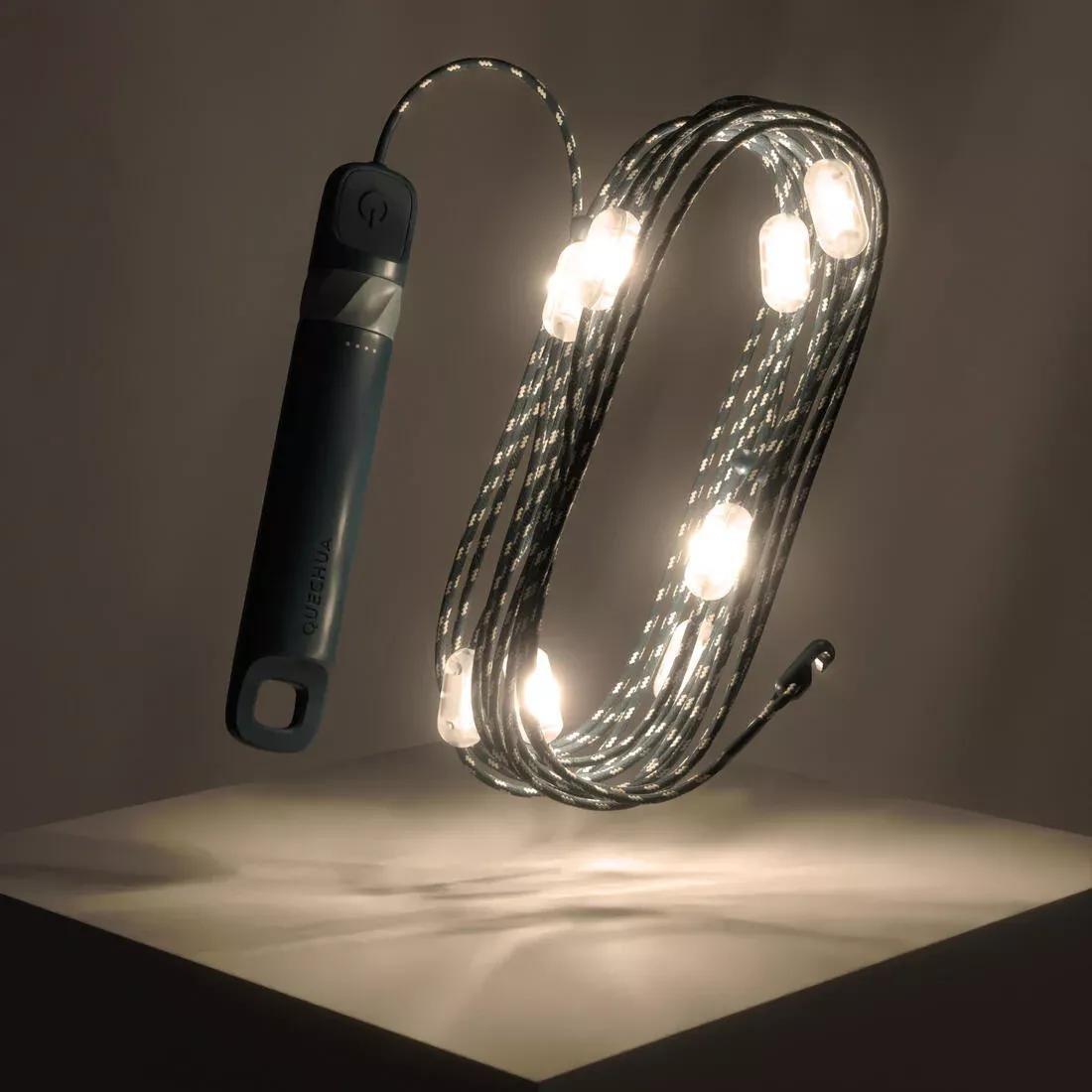 200LM IPX4 Rechargeable Camping String Lights, Blue, No Color, large image number 3