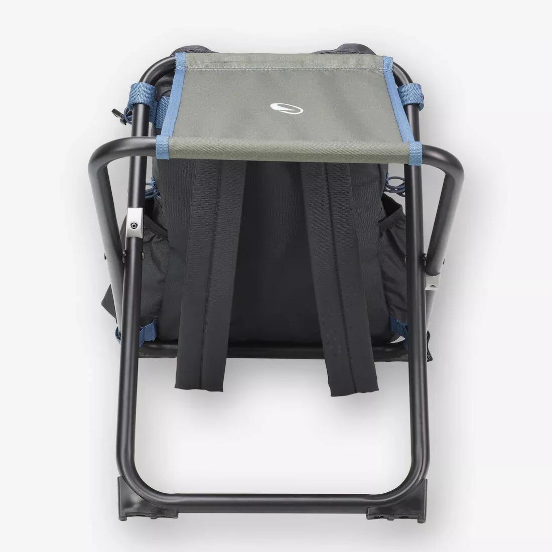 Folding Fishing Seat - Essenseat 100 Travel, Green, No Color, large image number 3