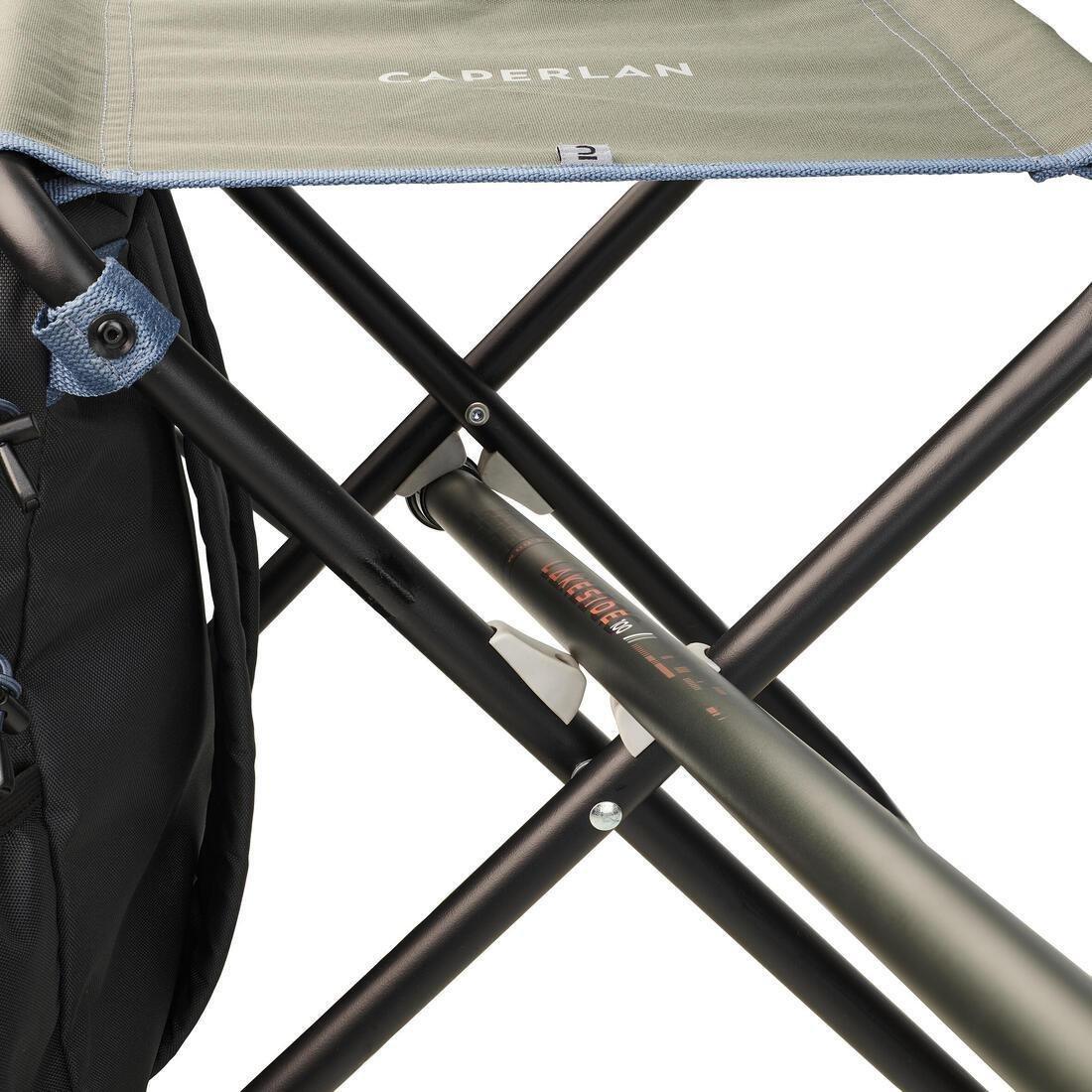 Folding Fishing Seat - Essenseat 100 Travel, Green, No Color, large image number 4