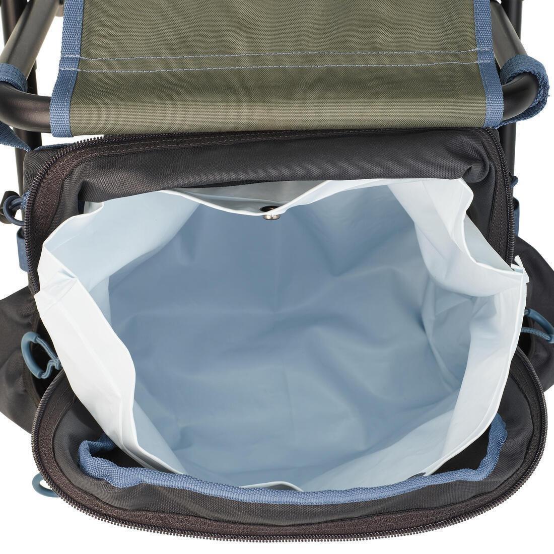 Folding Fishing Seat - Essenseat 100 Travel, Green, No Color, large image number 5