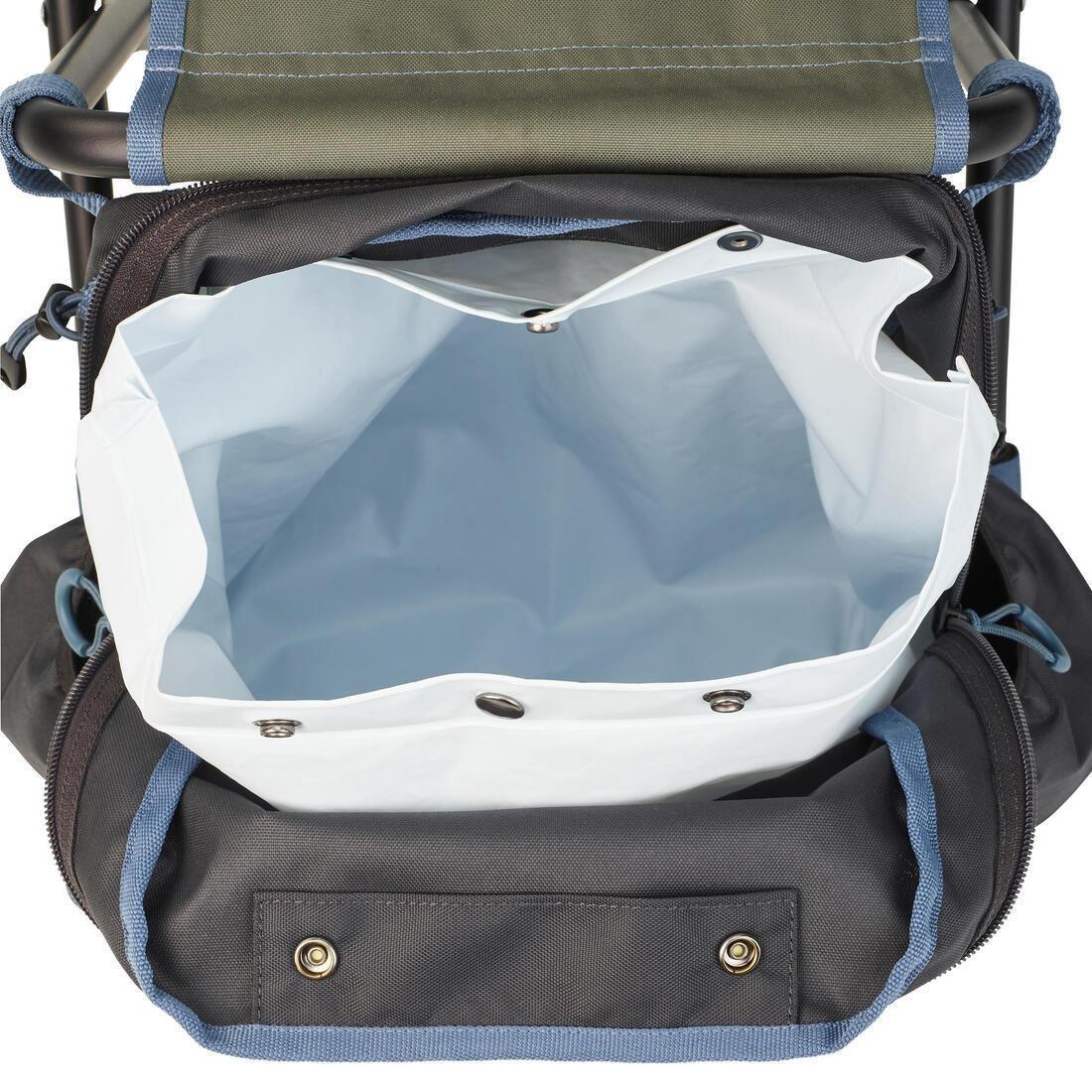 Folding Fishing Seat - Essenseat 100 Travel, Green, No Color, large image number 6