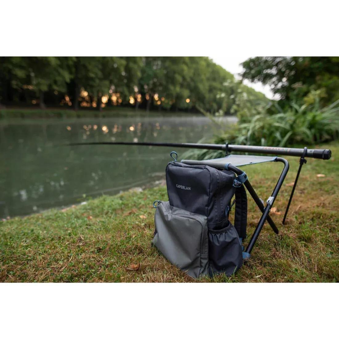 Folding Fishing Seat - Essenseat 100 Travel, Green, No Color, large image number 7