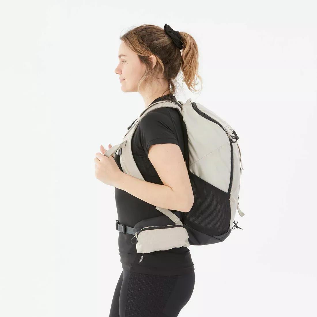 LINEN BEIGE 20 L Mountain Hiking Backpack - MH100, , medium
