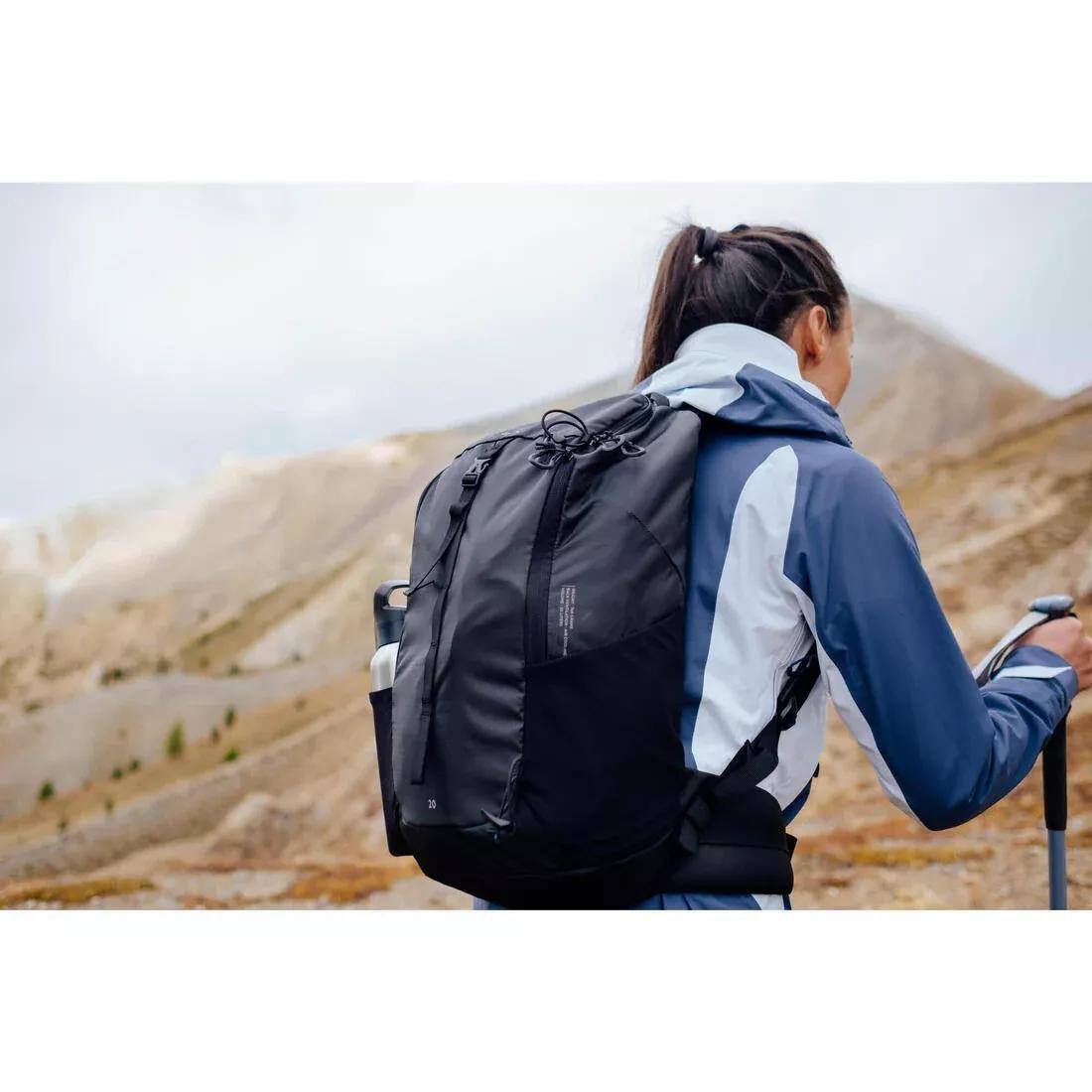 Mountain Hiking Backpack 20L - Mh100, Black, No Color, large image number 2