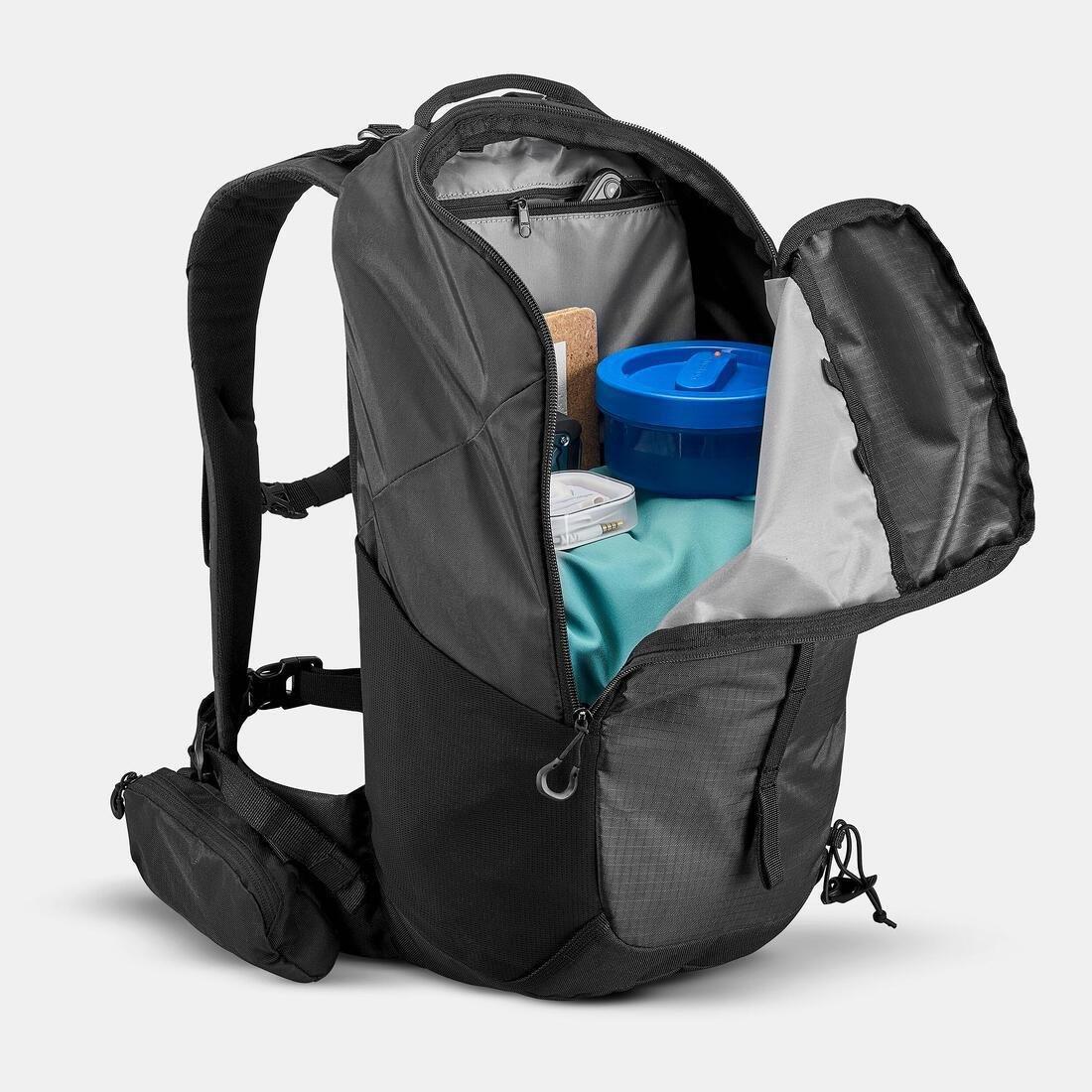Mountain Hiking Backpack 20L - Mh100, Black, No Color, large image number 7