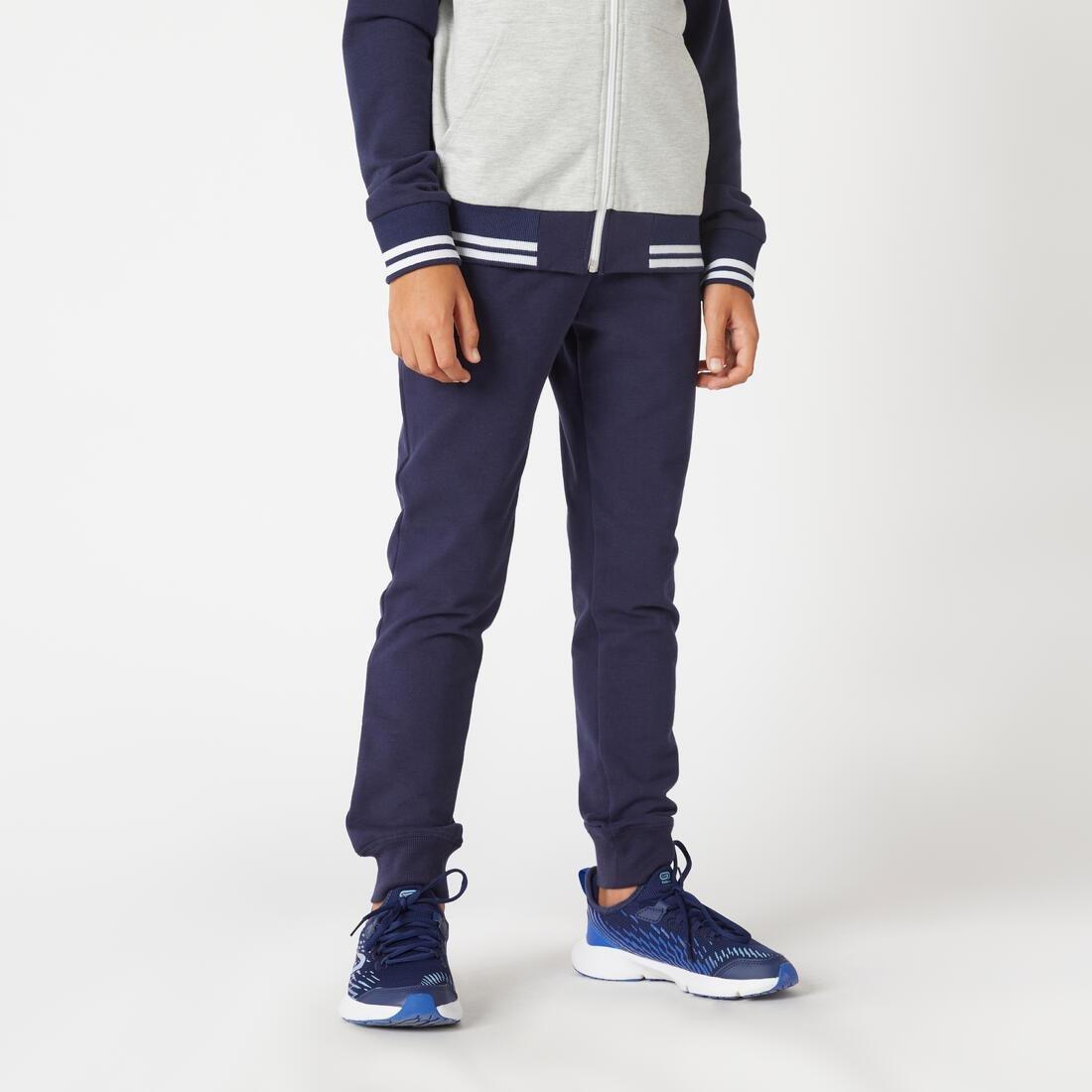 Kids Warm Tracksuit 500, Navy, No Color, large image number 6
