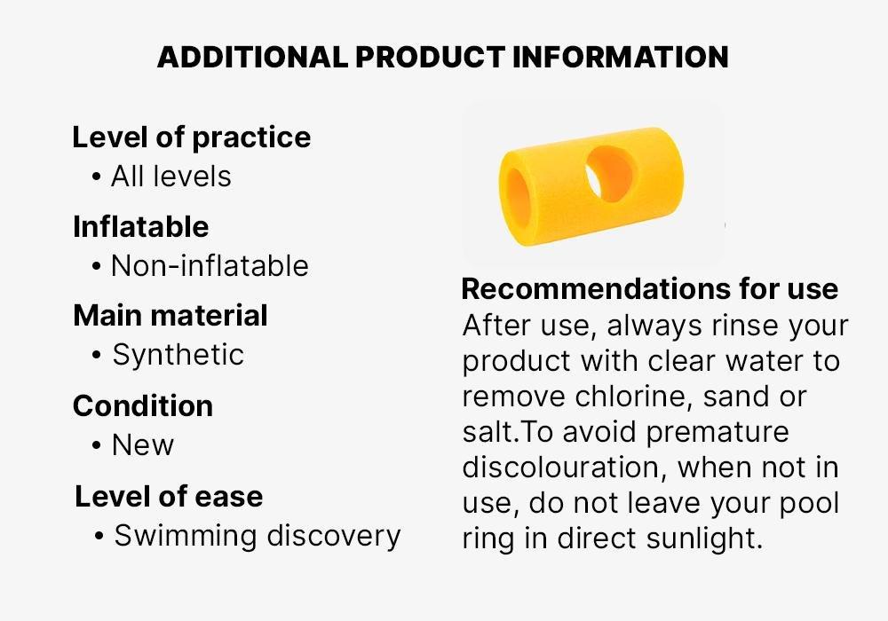 Foam swimming pool noodle multi-connector, Yellow, No Color, large image number 12