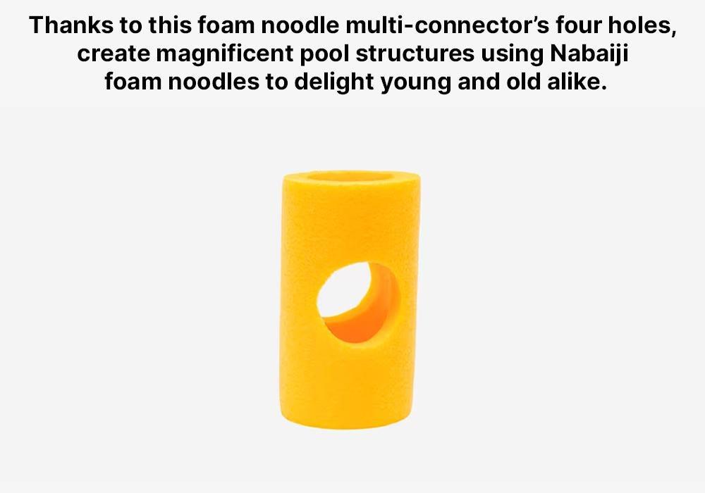 Foam swimming pool noodle multi-connector, Yellow, No Color, large image number 14