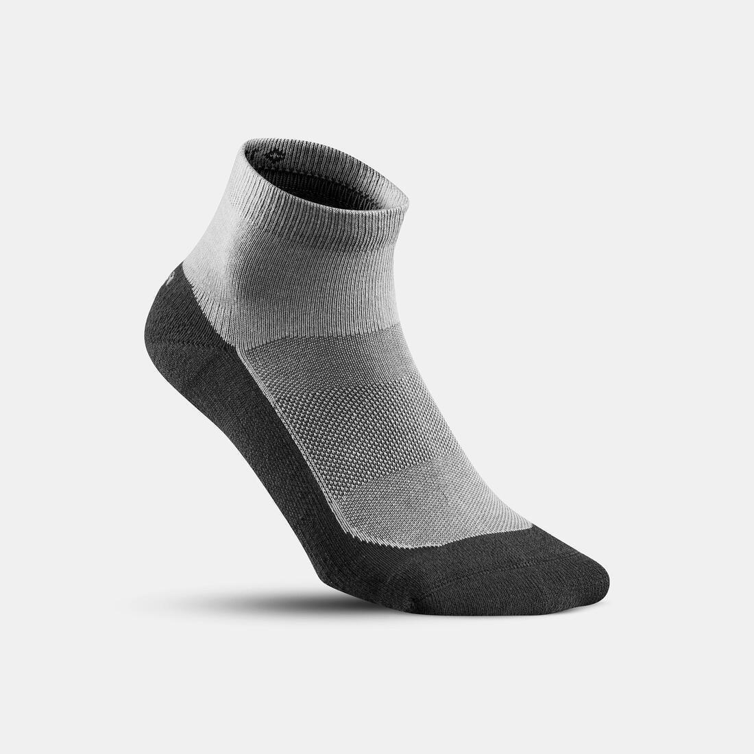 QUECHUA - Sock Hike 50 Mid - Pack Of 2 Pairs, Grey