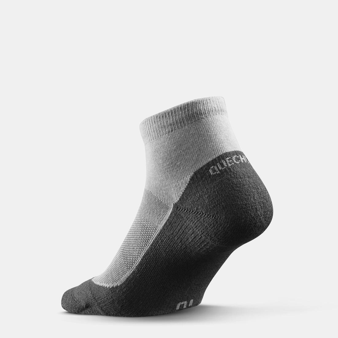 QUECHUA - Sock Hike 50 Mid - Pack Of 2 Pairs, Grey