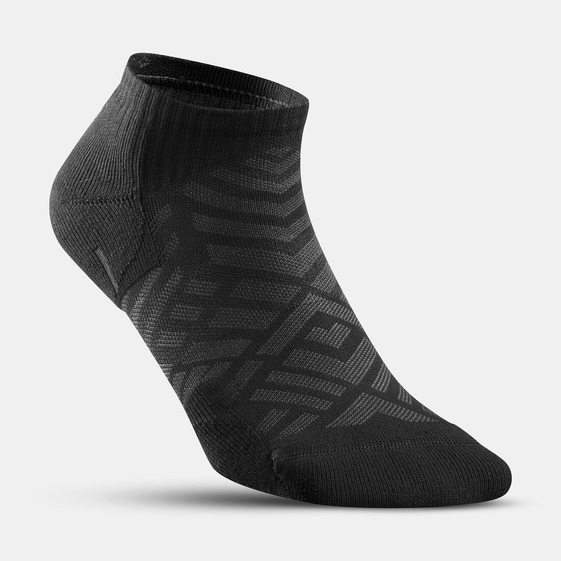 QUECHUA - Sock Hike 100 Low Pack Of 2, Black