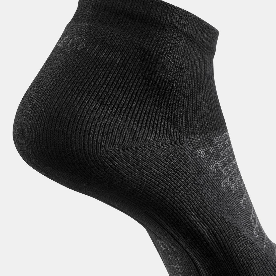 QUECHUA - Sock Hike 100 Mid - Pack Of 2 Pairs , Black