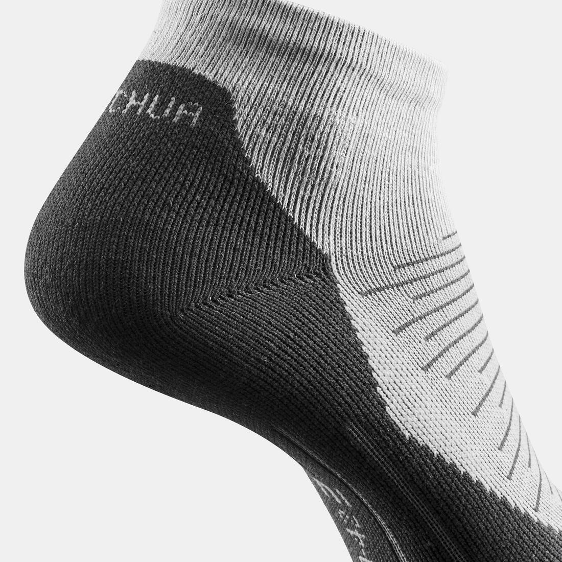 QUECHUA - Sock Hike 100 Mid - Pack Of 2 Pairs , Black