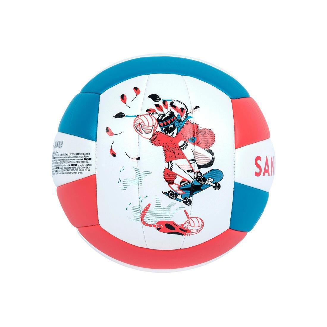 Kids Stitched Beach Volleyball 100 Classic ,Pink, No Color, large image number 3