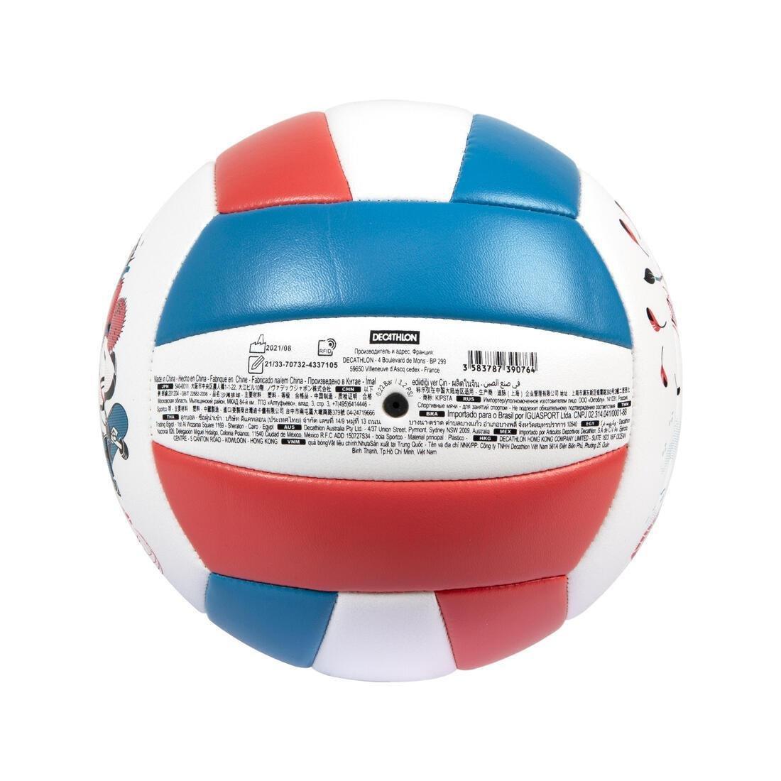 Kids Stitched Beach Volleyball 100 Classic ,Pink, No Color, large image number 6