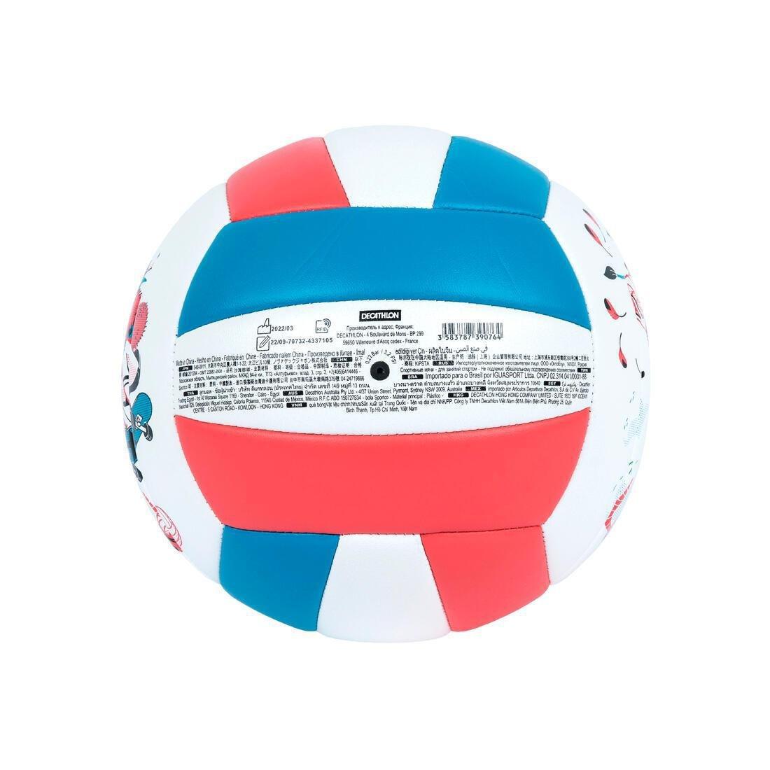 Kids Stitched Beach Volleyball 100 Classic ,Pink, No Color, large image number 7