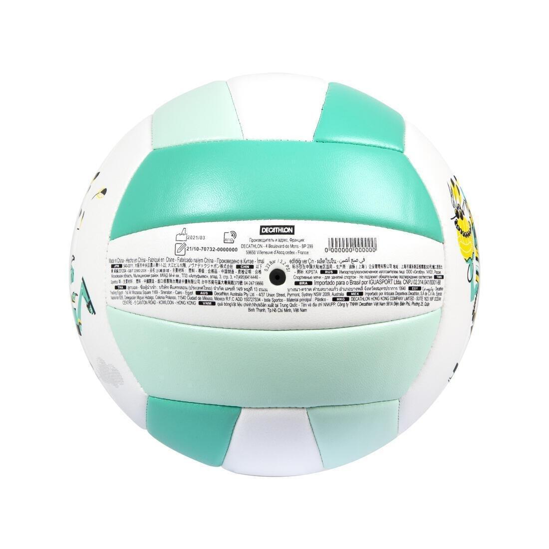 Kids Stitched Beach Volleyball 100 Classic ,Pink, No Color, large image number 14