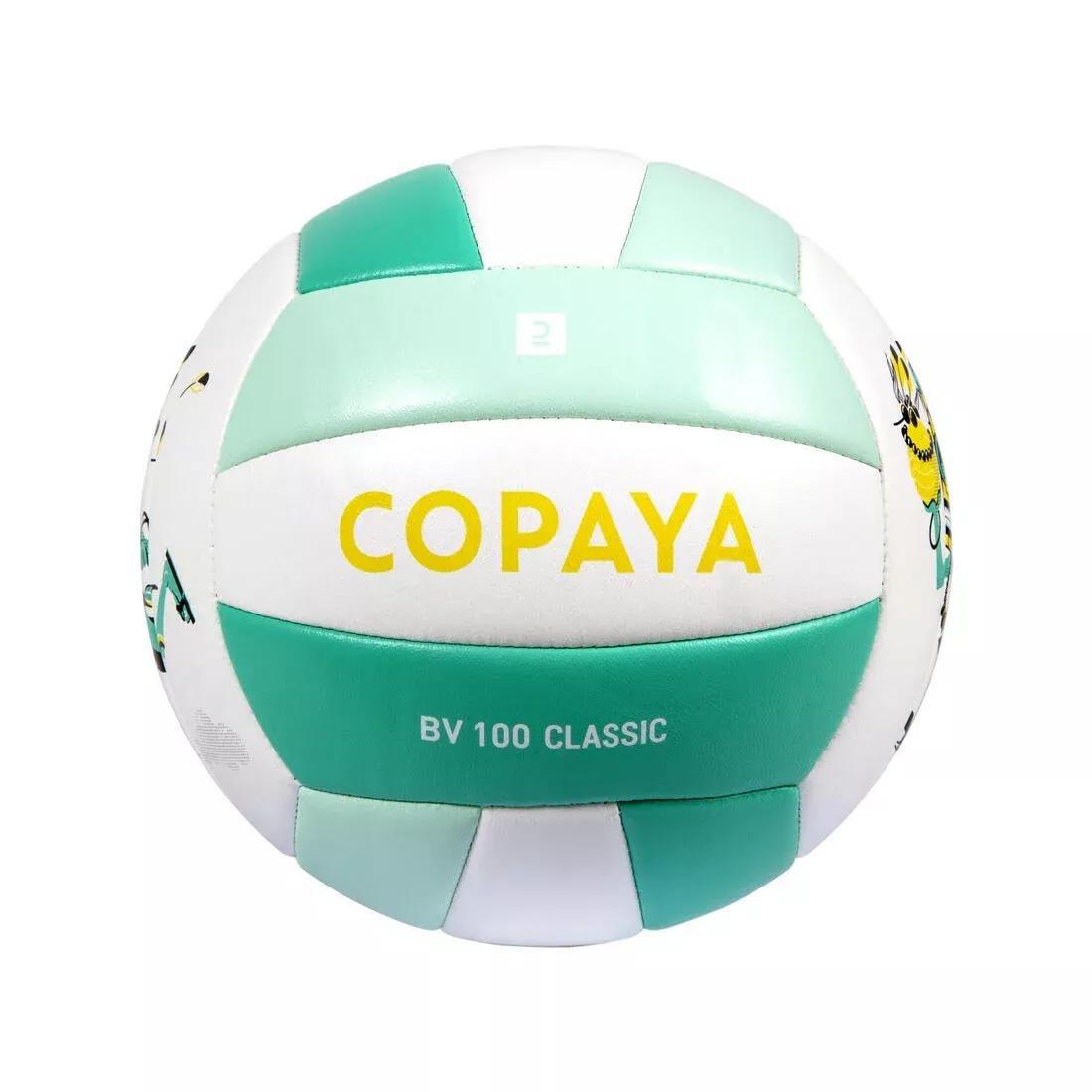Kids Stitched Beach Volleyball 100 Classic, Green, , medium