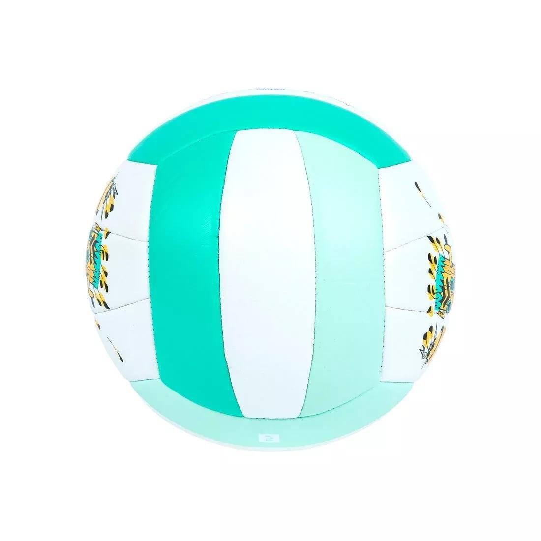 Kids Stitched Beach Volleyball 100 Classic, Green, No Color, large image number 4