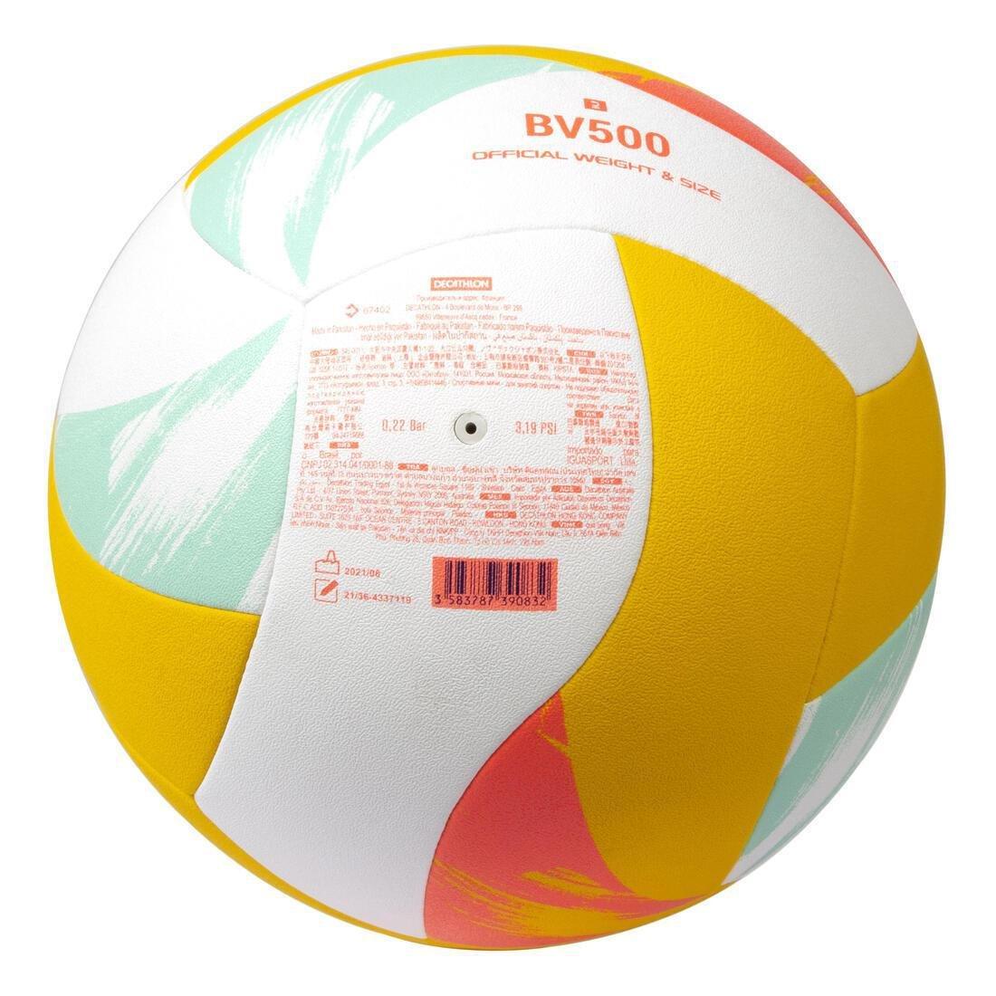 Beach Volleyball Replica Hybrid - 500, Yellow, No Color, large image number 7