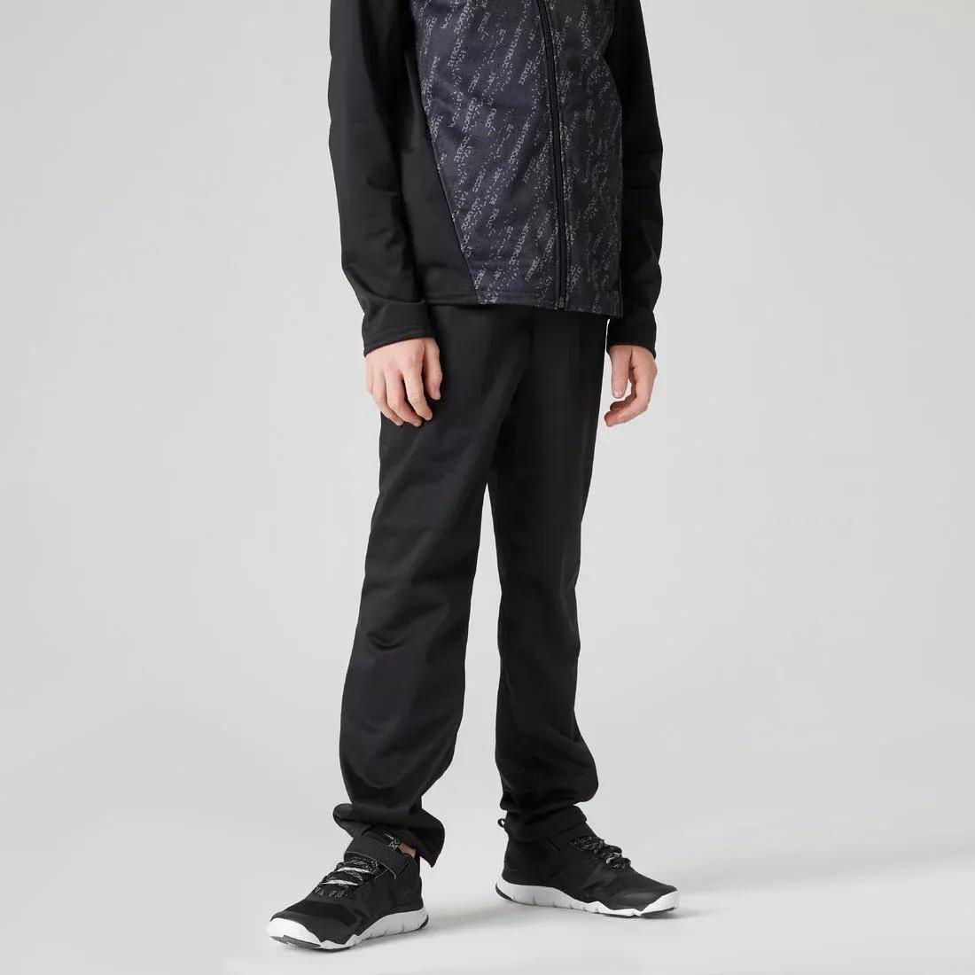 Kids Boys Breathable Synthetic Tracksuit, Black, , large image number 14