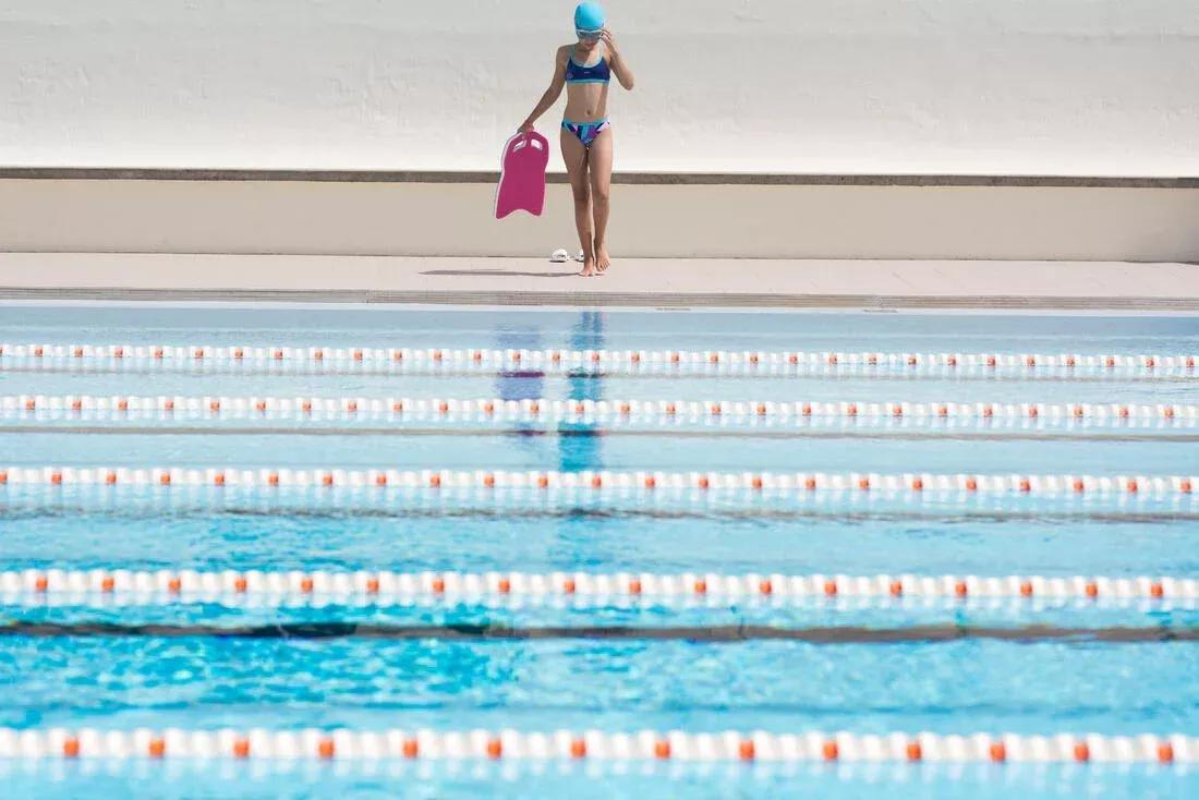 Swimming Pool Kickboard, Petrol Blue, No Color, large image number 3