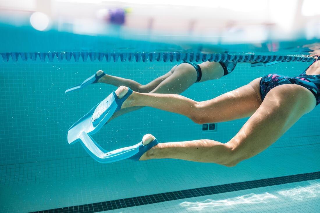 Swimming Tonifins Long Fins - Teal Blue, No Color, large image number 8