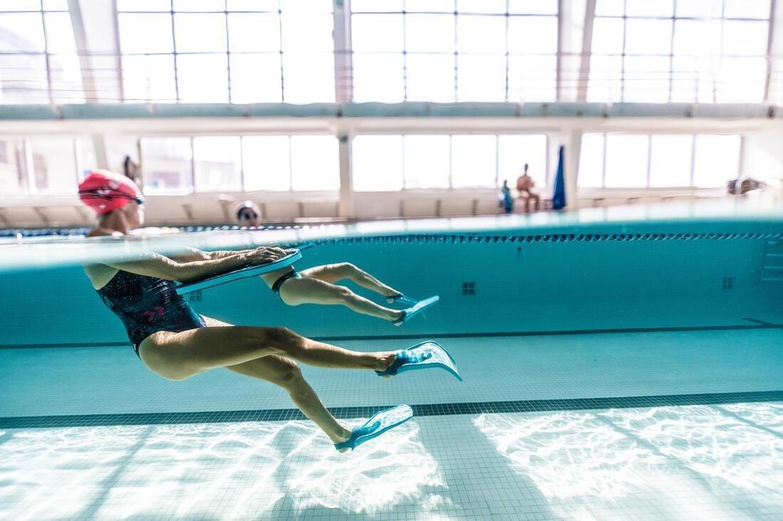 Swimming Tonifins Long Fins - Teal Blue, No Color, large image number 10